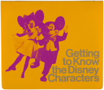 "GETTING TO KNOW THE DISNEY CHARACTERS" 1970s DISNEYLAND CHARACTER GUIDE/MANUAL.