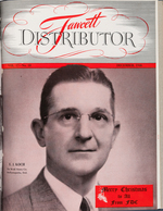 "FAWCETT DISTRIBUTOR" INDUSTRY TRADE PUBLICATION BOUND 1946 VOLUME.