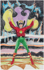 GOLDEN AGE GREEN LANTERN ORIGINAL ART BY CREATOR MARTIN NODELL.