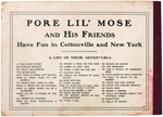 "PORE LIL MOSE - HIS LETTERS TO HIS MAMMY" PLATINUM AGE COMIC BOOK.