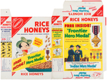 NABISCO WHEAT & RICE HONEYS FILE COPY CEREAL BOX FLAT TRIO.