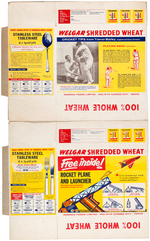 "WELGAR SHREDDED WHEATS" ENGLISH CEREAL BOX FLATS LOT.