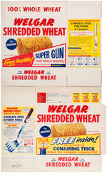 "WELGAR SHREDDED WHEATS" ENGLISH CEREAL BOX FLATS LOT.