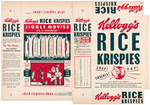 KELLOGG'S FILE COPY CEREAL BOX FLAT TRIO.