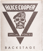 ALICE COOPER "SPECIAL FORCES" LOT WITH SIGNED POSTER.