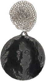 "ALICE COOPER" HOWARD ELDON MEDALLION NECKLACE.