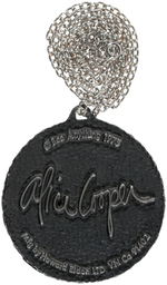 "ALICE COOPER" HOWARD ELDON MEDALLION NECKLACE.