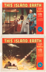 "THIS ISLAND, EARTH" LOBBY CARD TRIO.