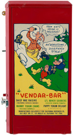 LI'L ABNER "VENDAR-BAR" VENDING MACHINE.