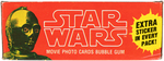 "STAR WARS" TOPPS FIRST SERIES FULL GUM CARD DISPLAY BOX.