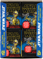 "STAR WARS" TOPPS FIRST SERIES FULL GUM CARD DISPLAY BOX.