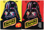 "STAR WARS: THE EMPIRE STRIKES BACK" TOPPS SERIES 1 & 3 FULL GUM CARD DISPLAY BOX PAIR.