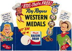 "ROY ROGERS WESTERN MEDALS" STORE DISPLAY.