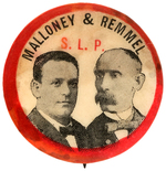 RARE 1900 SOCIALIST LABOR PARTY JUGATE SHOWING MALLONEY & REMMEL.
