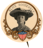 "ALICE ROOSEVELT" PORTRAIT BUTTON HAKE #244.