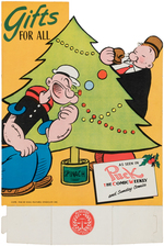 POPEYE "PUCK - THE COMIC WEEKLY" MAGAZINE STORE SIGN PAIR.