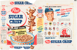 POST TED WILLIAMS BASEBALL PATCHES CEREAL BOX WRAPPER & PREMIUM PATCH SET.