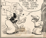 "BARNEY GOOGLE AND SNUFFY SMITH" 1930 DAILY STRIP ORIGINAL ART BY BILLY DeBECK.