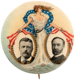 ROOSEVELT/FAIRBANKS STANDING LIBERTY JUGATE BUTTON.