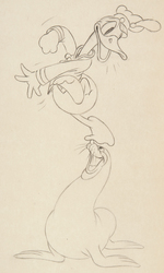 MICKEY MOUSE "MICKEY'S CIRCUS" PUBLICITY DRAWING PAIR & MATCHING PUBLICITY PHOTO.