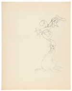 MICKEY MOUSE "MICKEY'S CIRCUS" PUBLICITY DRAWING PAIR & MATCHING PUBLICITY PHOTO.