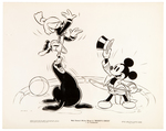 MICKEY MOUSE "MICKEY'S CIRCUS" PUBLICITY DRAWING PAIR & MATCHING PUBLICITY PHOTO.