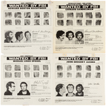 THIRTEEN SDS WEATHER UNDERGROUND FUGITIVES WANTED BY FBI 1970 POSTER MAILERS.