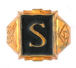 TOM MIX SIGNET RING W/INTIAL “S.”