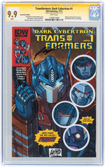 "TRANSFORMERS: DARK CYBERTRON" #1 NOVEMBER 2013 CGC 9.9 MINT - SIGNATURE SERIES.