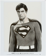 "SUPERMAN II" CHRISTOPHER REEVE SIGNED PUBLICITY STILL.