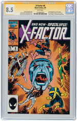 "X-FACTOR" #6 JULY 1986 CGC 8.5 VF+ - SIGNATURE SERIES.