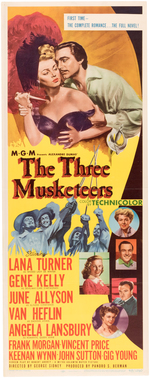 "THE THREE MUSKETEERS" INSERT POSTER.