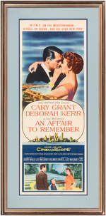 CARY GRANT & DEBORAH KERR "AN AFFAIR TO REMEMBER" FRAMED INSERT POSTER.