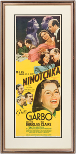 GRETA GARBO "NINOTCHKA" FRAMED INSERT POSTER.