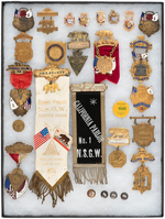 NATIVE SONS OF THE GOLDEN WEST 38 PIECES PLUS DAUGHTERS PAST PRESIDENT IN STERLING.