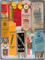 NATIVE SONS OF THE GOLDEN WEST 38 PIECES PLUS DAUGHTERS PAST PRESIDENT IN STERLING.