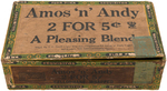 "AMOS 'N' ANDY" CIGAR BOX.