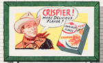 "POST GRAPE-NUTS FLAKES" CEREAL BOX SLIPCASE WITH FILLING STATION PUNCH-OUT (ROY ROGERS BILLBOARD).