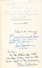 KENNEDY FAMILY AUTHORIZED RFK 1968 LIMITED EDITION TRIBUTE BOOK WITH SIGNATURES.