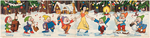 "SNOW WHITE AND THE SEVEN DWARFS" CHRISTMAS BANNER.