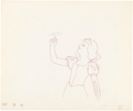 "SNOW WHITE AND THE SEVEN DWARFS" PRODUCTION DRAWING ORIGINAL ART FEATURING SNOW WHITE.