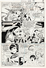 "ADVENTURE COMICS" #391 COMIC PAGE FEATURING SUPERGIRL ORIGINAL ART LOT.