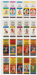 PIN-UP MATCHBOOK COVER LOT WITH ELVGREN & PETTY ART.