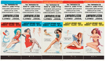 PIN-UP MATCHBOOK COVER LOT WITH ELVGREN & PETTY ART.