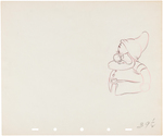 "SNOW WHITE AND THE SEVEN DWARFS" PRODUCTION DRAWING ORIGINAL ART TRIO FEATURING DWARFS.