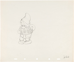 "SNOW WHITE AND THE SEVEN DWARFS" PRODUCTION DRAWING ORIGINAL ART TRIO FEATURING DWARFS.