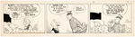 "BARNEY GOOGLE AND SNUFFY SMITH" 1940 DAILY STRIP ORIGINAL ART BY BILLY DeBECK.