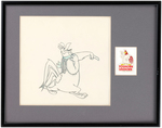 FOGHORN LEGHORN PRODUCTION DRAWING ORIGINAL ART FRAMED DISPLAY.