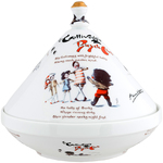 "THE GOLLIWOGG'S BICYCLE CLUB" CHINA COVERED DISH.