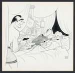 AL HIRSCHFELD FRAMED PRINT TRIO.